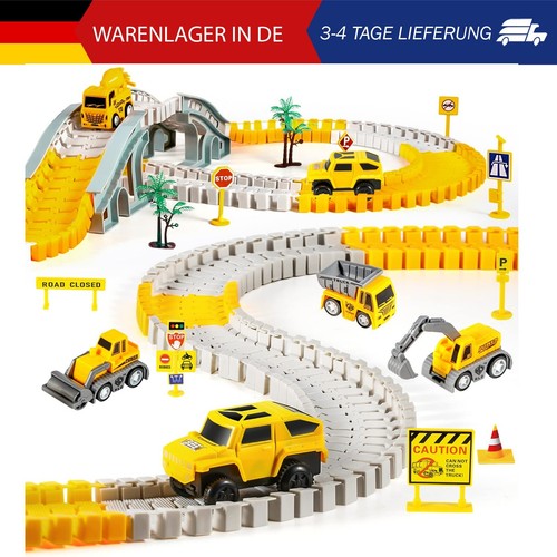 Kizplays 260pcs autorennbahn - kizplays,