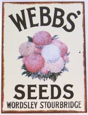 WEBBS SEEDS -  Blechschild