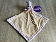 TCM Tchibo Schmusetuch Schnuffeltuch Kuscheltuch Bär rosa/gelb gestreift