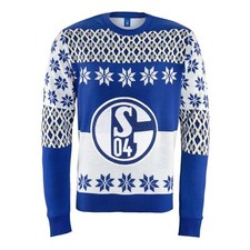 FC Schalke 04 S04 Sweatshirt Ugly Christmas Logo Gr. M-4XL