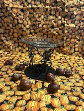 PartyLite Halloween Duftlampe tanzende ￼ Skelette Metall￼Gebraucht mit Duftprobe