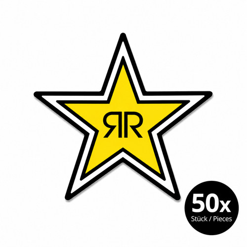 50x rockstar energy sticker - 50x,
