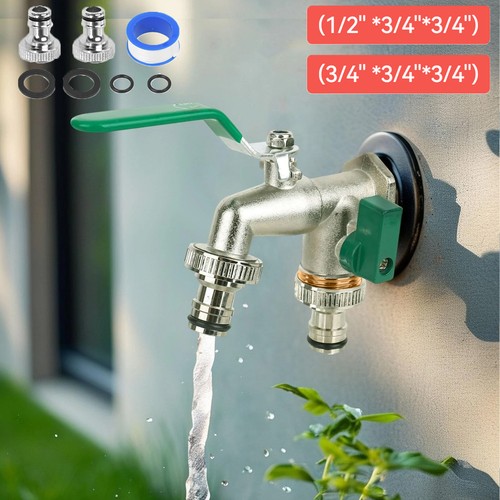 Zoll doppel wasserhahn - 1/2,