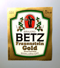 Bieretikett brauerei betz - bieretikett,