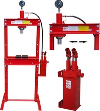 Werkstattpresse 20T Hydraulikpresse mit 2-Pumpen hydraulisch Rahmenpresse Presse