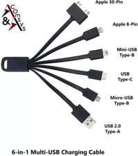6-in-1 Multi USB Ladekabel