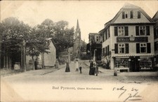 Ak Bad Pyrmont in Niedersachsen, Obere Kirchstraße, Geschäft W. Weitz - 4333253