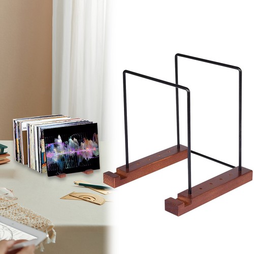 Holz-Vinyl-Schallplattenhalter