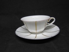 Selb Bavaria K&H Porzellan Mocca Kaffe Tee Sammel Tasse Gedeck Teller Vintage