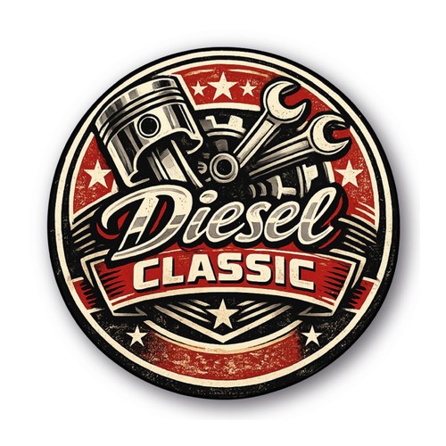 Diesel classic aufkleber retro - classic,