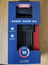 NEU & OVP  ABUS Bordo 6000K BIG, 120 cm Fahrradschloss /  Faltschloss +Halterung