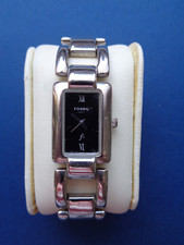 Damen ARMBANDUHR ° Uhr ° FOSSIL F2 ° rechteckig ° Edelstahl