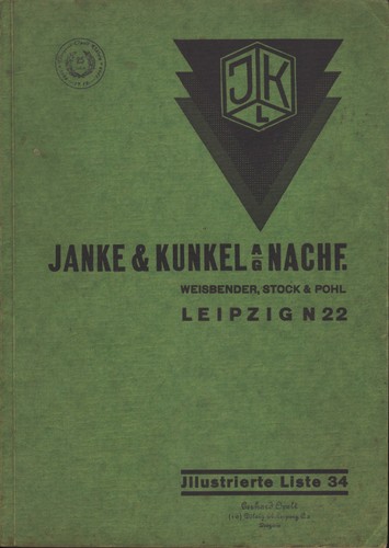 Leipzig katalog 1934 jahnke - leipzig,