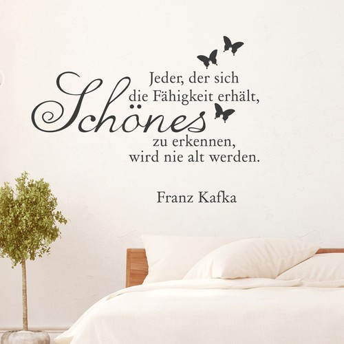 Wandtattoo zitat jeder der - ,