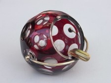 Kugel Aschenbecher aus Glas &