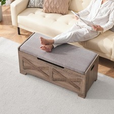 Sitzbank Schuhbank mit stauraum Truhenbank Sitztruhe Spielzeugkiste Kommod 100cm