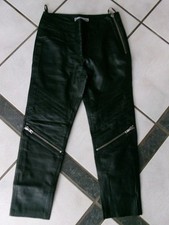 ISACO&KAWA Nappa Lederhose Gr.36  Stiefelhose schwarz