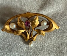 Jugendstil Art Deco Brosche