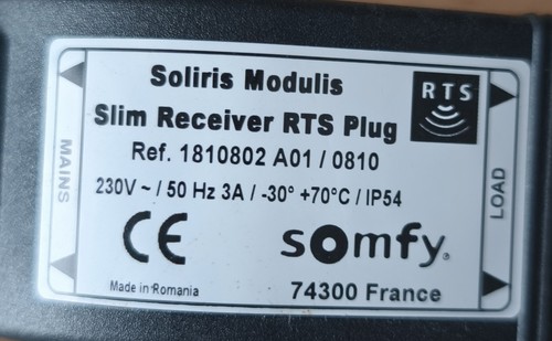 Somfy soliris modulis slim - soliris,