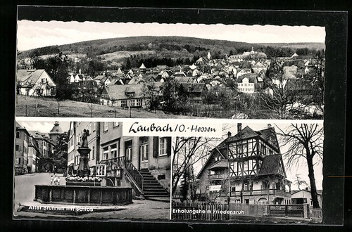 Laubach hessen - ak,