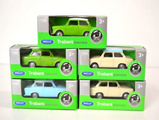 5x Trabant Serie Welly 1:60 Trabbi Limousine in 5 Farben Kombinationen