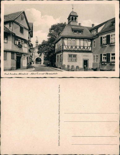 Ansichtskarte allendorf altes - allendorf,