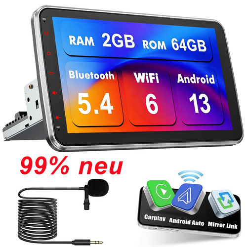 64gb 1din autoradio - 2+64gb,