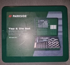 PARKSIDE Gewindeschneider Satz (21-tlg) in Metallbox Gewindebohrer Schneideisen