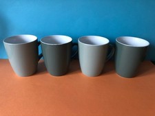 4x Kaffeetassen Keramik - Kaffee-Becher in modernem Design