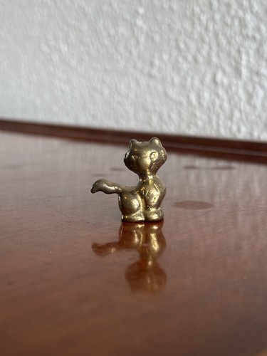 Vintage messing katze miniatur - vintage,
