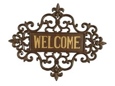 Wandschild Welcome Eisenschild