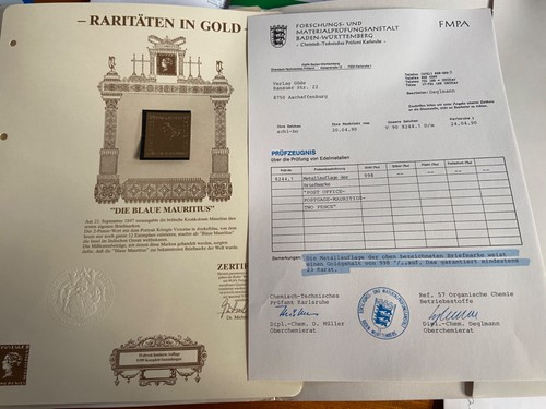 Briefmarke blaue mauritius - blaue,