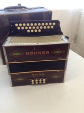 Hohner Akkordeon Erika Club-Modell mit im orig. Koffer - Top !!!
