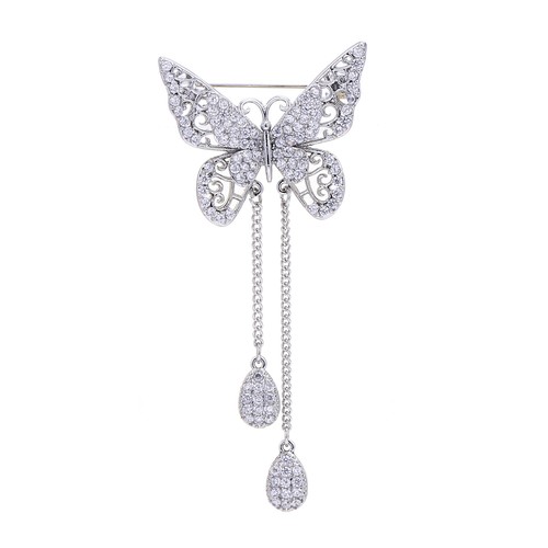 Schmetterling brosche silber - brosche,