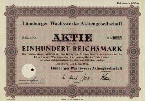 Lüneburger wachswerke 1942 - wachswerke,