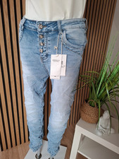 ❤️ Jewelly wie Karostar BAGGY Boyfriend Jeans Hose In Blau JP26358