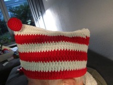 Handgehäkelte Narrenkappe / Schiffchen / Karnevalskappe / Karnevalsschiffchen /