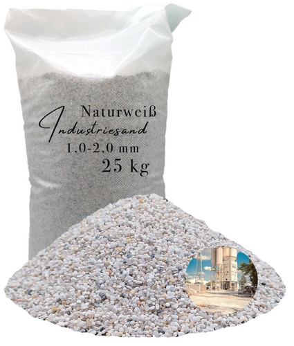 25kg weißer industriesand - weißer,