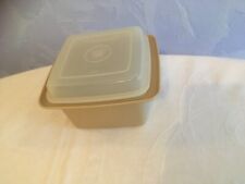 Tupperware Konfitürebehälter, Marmeladendose, beige mit Deckel, Vintage