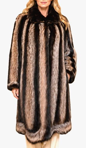 Waschbär mantel pelzmantel - waschbär,