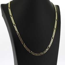 Figaro Kette 585 Gold 14 kt Gelbgold - 51 cm lang - Wert 3000,-