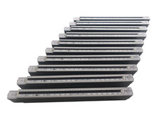 10 Stk. ADGA  Zollstöcke 2 Meter Zollstock Meterstab Holz Mischware