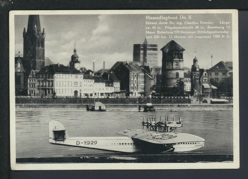 Ansichtskarte flugpost dornier - ansichtskarte,