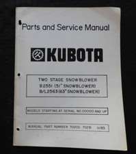 Kubota Traktor B & L 2551 2563
