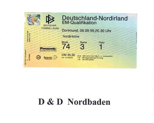 Ticket eintrittskarte 1999 - ,