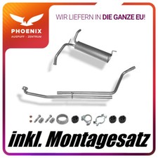 Peugeot 107 1.0 50kW (ab 2005-) Mittelrohr + Endschalldämpfer Auspuffanlage