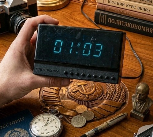 Vintage udssr digitaluhr - vintage,