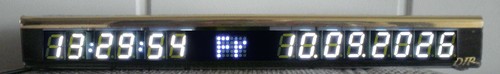 Dips led funkuhr studiouhr - led-funkuhr, /