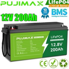 NEW 12V 200Ah 2560Wh LiFePO4
