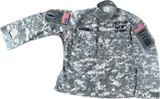 US Army Ucp Acu Jacke 16 patches 82nd Airborne Recon Ranger SFG First Sergeant